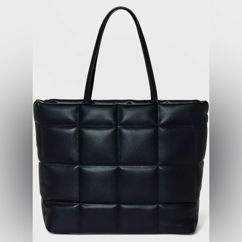 Target A New Day Quilted Puffer Bag 
Black